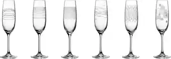 Bol.com Leonardo Casella Champagneglas assorti - 190 ml - 6 stuks aanbieding