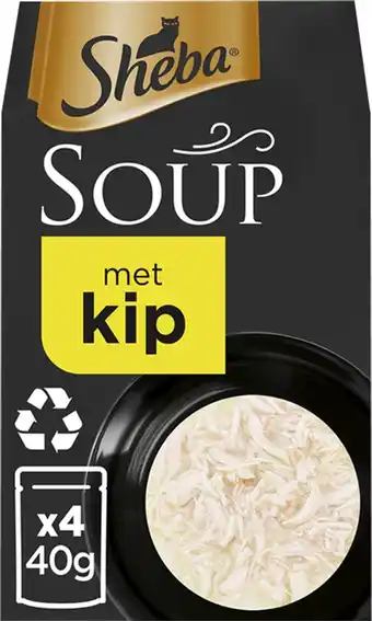 Bol.com Sheba Soup - Kattenvoer natvoer - soep - Kip - 40 x 40 g aanbieding