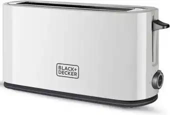 Bol.com BLACK+DECKER Broodrooster BXTO1001E - Brede Opening - 7 Bruinings-Instellingen - 1000 Watt - Wit aanbieding