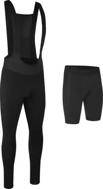 Bol.com GripGrab - ThermaShell Winter Fietsbroek Waterafstotende Bib Tights Lange Wielerbroek met Zeem - Zwart - Heren - Maat M aanbieding