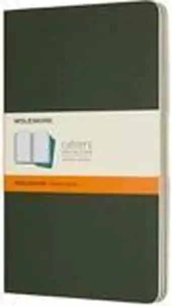 Bol.com Moleskine Cahier Journals - Large - Gelinieerd - Groen - set van 3 aanbieding