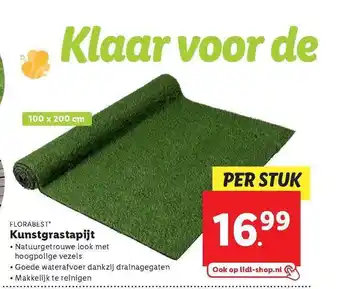 Lidl Florabest kunstgrastapijt aanbieding