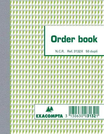 Bol.com Orderboek Exacompta 135x105mm 50x2vel aanbieding