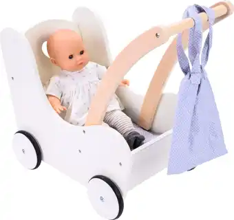 Bol.com Poppen loopwagen grijs / wit aanbieding