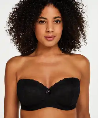 Bol.com Hunkemöller Voorgevormde BH Maya balcony fit - zwart - Maat C80 aanbieding