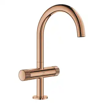 Sanitairwinkel.nl Grohe Atrio private collection L-size wastafelmengkraan m/grepen warm sunset aanbieding
