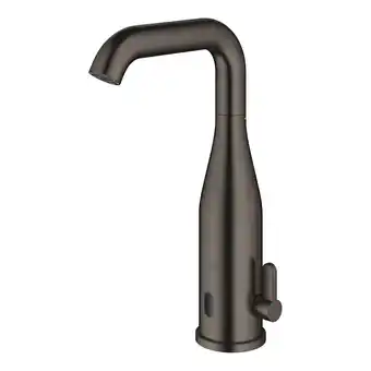 Sanitairwinkel.nl GROHE Essence Wastafelkraan Opbouw - uitloop 12.7cm - infrarood - electronisch - brushed hard graphite aanbieding