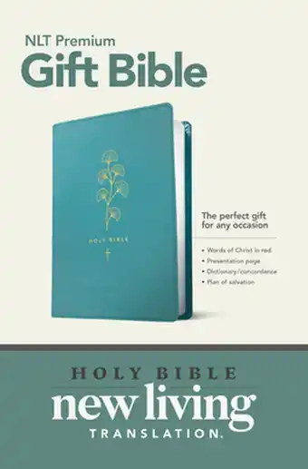 Bol.com NLT Premium Gift Bible, Red Letter, LeatherLike, Teal aanbieding