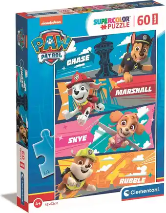 Bol.com Clementoni - Puzzel 60 Stukjes Maxi Paw Patrol, Kinderpuzzels, 4-6 jaar, 26592 aanbieding