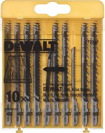 Bol.com DeWalt DT2290 10 delig Decoupeerzaagblad set - Hout aanbieding