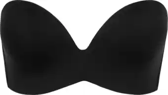 Bol.com Wonderbra Perfect strapless Dames Beha - ZWART - Maat C75 aanbieding