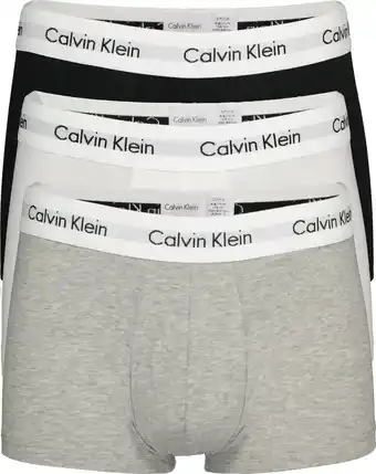 Bol.com Calvin Klein Boxershorts - Heren - 3-pack - Grijs/Wit/Zwart - Maat S aanbieding