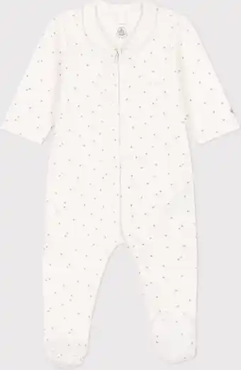 Bol.com Petit Bateau Fluwelen babypyjama met sterrenprint Unisex Boxpak - Grijs - Maat 50 aanbieding