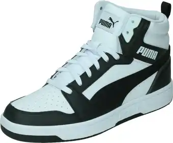 Bol.com PUMA Rebound v6 Unisex Sneakers - PUMA White-PUMA Black-Shadow Gray-PUMA White - Maat 44 aanbieding