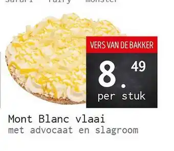 Naanhof Mont Blanc Vlaai Met Advocaat En Slagroom aanbieding