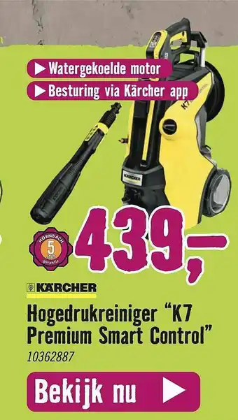 Hornbach Kärcher Hogedrukreiniger aanbieding