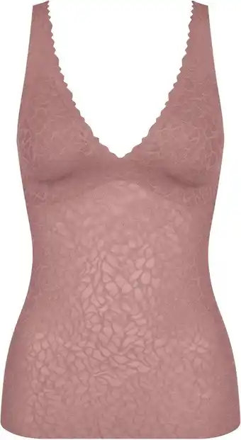 Bol.com sloggi Zero Feel Lace 2.0 Bra Shirt Dames Onderhemd - Maat S aanbieding