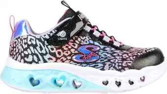 Bol.com Skechers Flutter Heart Lights - Loves Meisjes Sneakers - Zwart/Multicolour - Maat 27 aanbieding