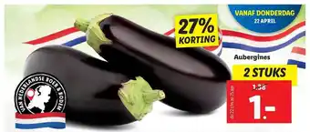 Lidl Aubergines 27% Korting aanbieding