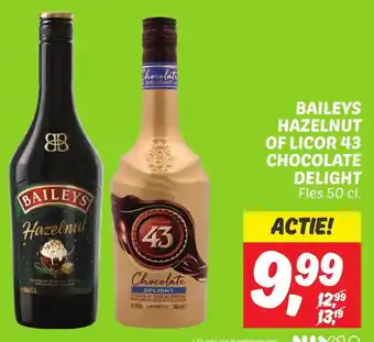 Dekamarkt BAILEYS HAZELNUT OF LICOR 43 CHOCOLATE DELIGHT aanbieding