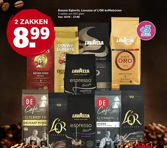 Hoogvliet Douwe Egberts, Lavazza Of L'or  koffiebonen  500 gram aanbieding