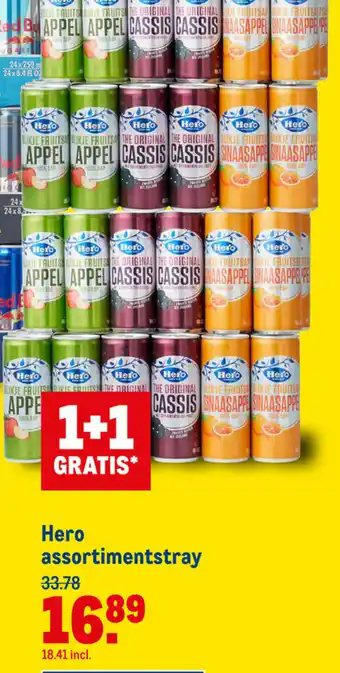 Makro Hero assortimentstray 1+1 aanbieding