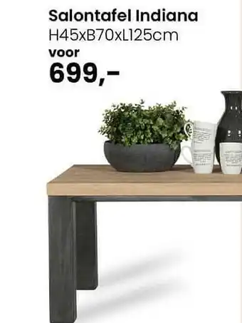 De Bommel Meubelen Salontafel Indiana aanbieding