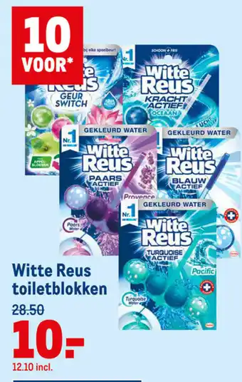 Makro Witte Reus toiletblok 10st aanbieding