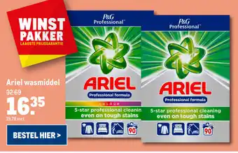 Makro Ariel wasmiddel aanbieding