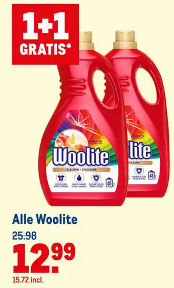 Makro Woolite 1+1 aanbieding