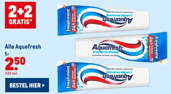 Makro Aquafresh 2+2 aanbieding