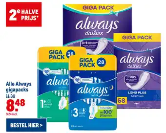 Makro Always bigpack aanbieding