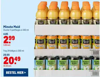 Makro Minute Maid 24*330ml aanbieding