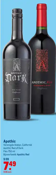 Makro Apothic 750ml aanbieding