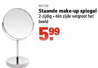 Marskramer Staande make-up spiegel aanbieding