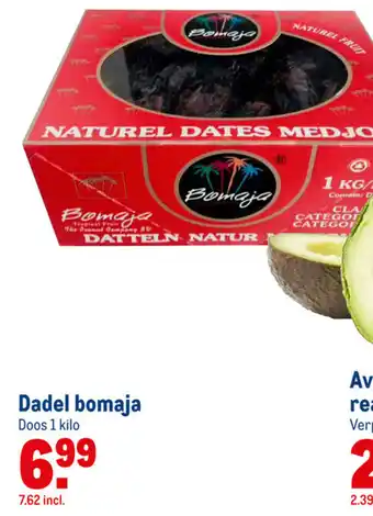 Makro Bomaja dadel 1kg aanbieding