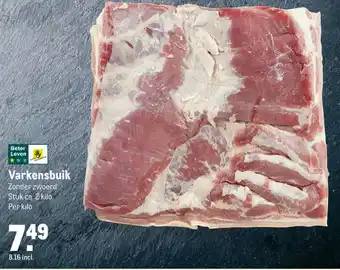 Makro Varkensbuik 1kg aanbieding