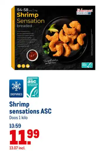 Makro Shrimp Sensations ASC 1kg aanbieding