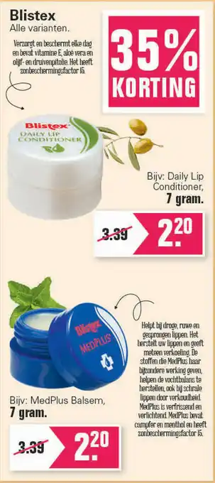 De Online Drogist Blistex Daily lip conditioner 7g aanbieding