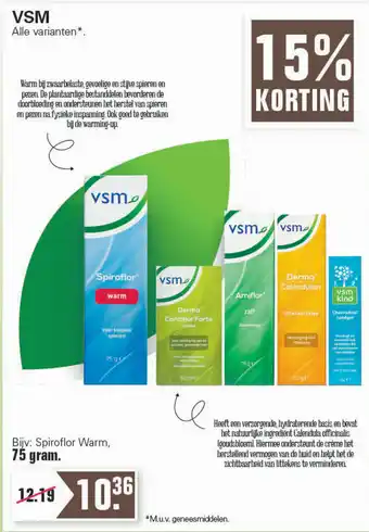 De Online Drogist VSM aanbieding