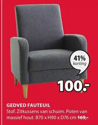 Jysk Gedved Fauteuil aanbieding