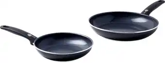 Bol.com GreenPan Cambridge koekenpannenset Ø 20cm + Ø 28cm - zwart - inductie - PFAS-vrij aanbieding