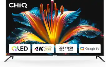 Bol.com CHiQ U50QM8V - 50 inch - 4K QLED - Google TV - Ultra-HD - Dolby Vision HDR aanbieding