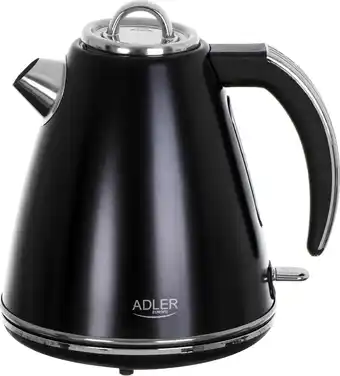 Bol.com Adler AD 1343 - Stalen waterkoker - 1.5 liter - Strix - zwart aanbieding