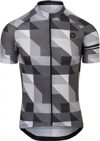 Bol.com AGU Triangle Stripe Fietsshirt Essential Heren - Zwart - XL aanbieding