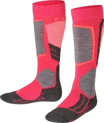 Bol.com FALKE SK2 Intermediate Skiën anti blaren, anti zweet merinowol wintersportsokken kinderen roze - Maat 27-30 aanbieding