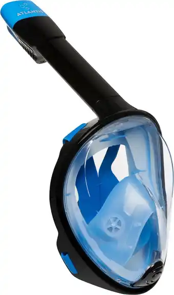 Bol.com Atlantis Full Face Mask - Snorkelmasker - Volwassenen - Zwart/Blauw - L/XL aanbieding