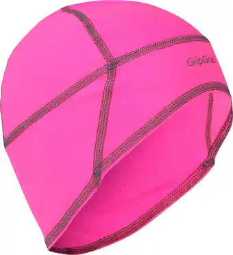 Bol.com GripGrab - Thermo Lente Herfst Helmmuts Skull Cap Fietsen - Roze Hi-Vis - Unisex - Maat M aanbieding