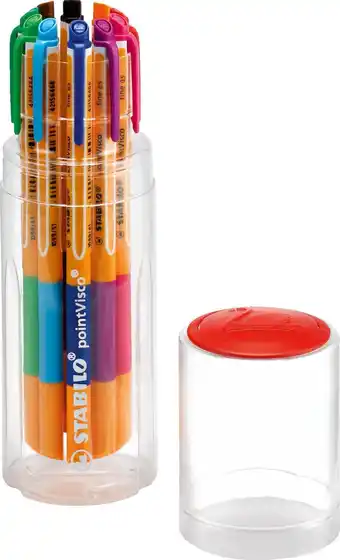 Bol.com STABILO pointVisco - Rollerball - Gel Inkt - Medium 0,5 mm - Set met 10 Kleuren aanbieding