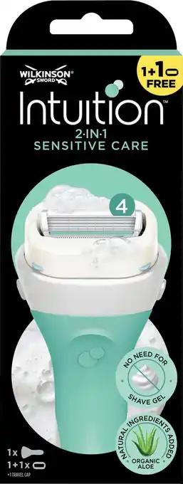 Bol.com Wilkinson Sword Intuition Sensitive Care 2-in-1 - Scheermes - met 1 gratis Navulmesje aanbieding